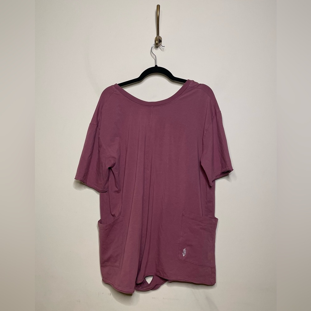 Free People Hot Shot Tee Romper in Clove - Picture 3 of 5